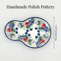 Polish Pottery Dimensions Summer Garden Oval Breakfast Plate