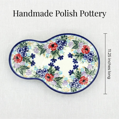 Polish Pottery Dimensions Summer Garden Oval Breakfast Plate
