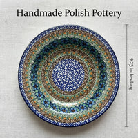 Polish Pottery Dimensions Mardi Gras Soup Plate