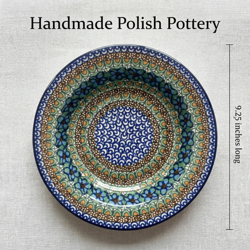 Polish Pottery Dimensions Mardi Gras Soup Plate