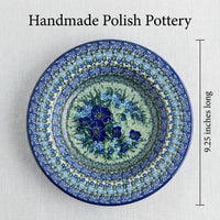 Sapphire Fields Soup Plate Polish Pottery