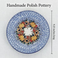 Harvest Bounty Soup Plate Polish Pottery