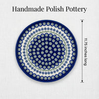 Tulip Bouquet Cake Plate Polish Pottery