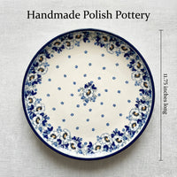 Georgia Blue Cake Plate Polish Pottery