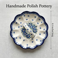 Polish Pottery Dimensions Kalina Egg Plate