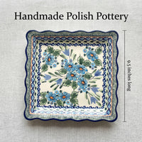 Polish Pottery Dimensions Ballina Square Lunch Plate