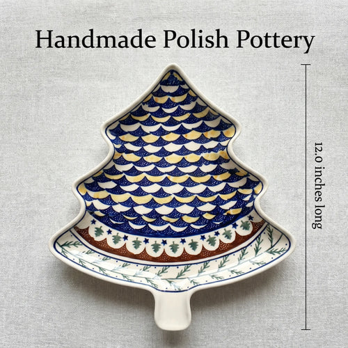 Polish Pottery Dimensions Evergreen Christmas Tree Plate