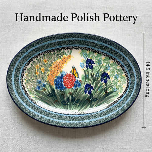 Teresa Oval Platter Polish Pottery