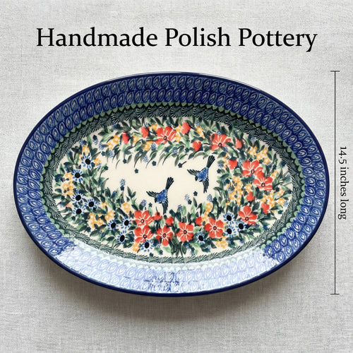 Maria Oval Platter Polish Pottery