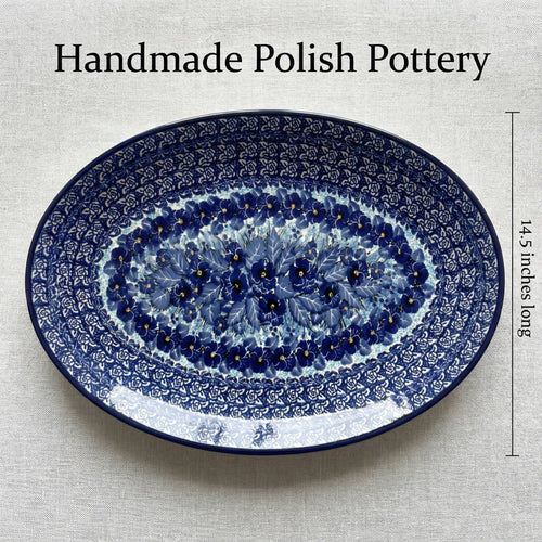 Joanna Oval Platter Polish Pottery