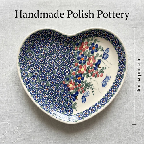 Garden Butterfly Breakfast Plate Polish Pottery