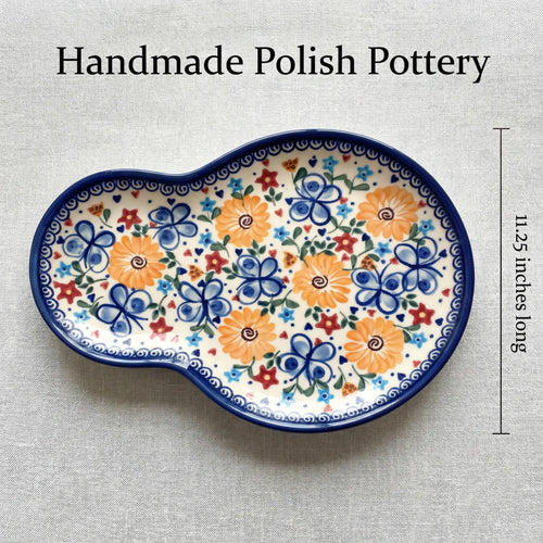 Butterfly Breakfast Plate Polish Pottery