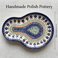 Aztec Flower Breakfast Plate Polish Pottery