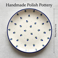 Polish Pottery Dimensions Blueberry Dinner Plate