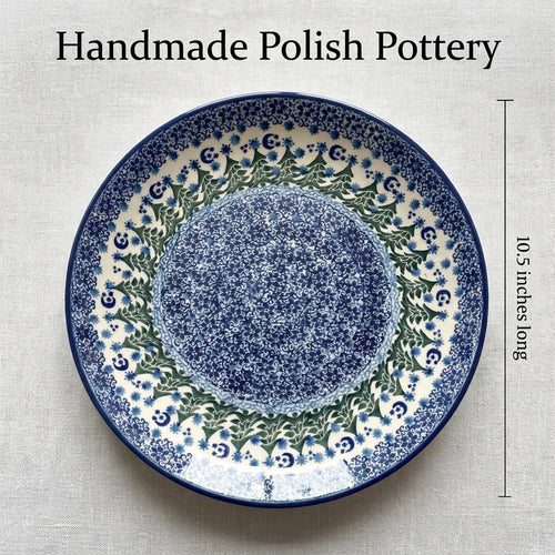 Polish Pottery Dimensions Evergreen Magic Dinner Plate