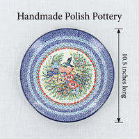 Polish Pottery Dimensions Hummingbird Dinner Plate