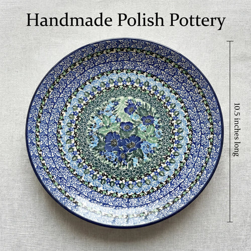 Polish Pottery Dimensions Sapphire Fields Dinner Plate