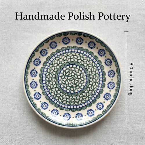 Maia Gravy Boat & Plate Polish Pottery