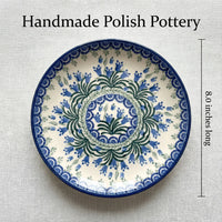 Tulip Bouquet Gravy Boat & Plate Polish Pottery