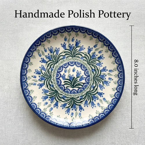 Tulip Bouquet Gravy Boat & Plate Polish Pottery
