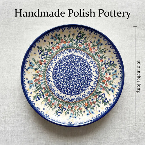 Garden Of Eden Cake Plate Polish Pottery