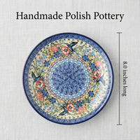 Hummingbird Berry Bowl & Plate Polish Pottery