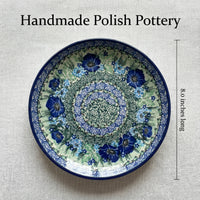 Sapphire Fields Berry Bowl & Plate Polish Pottery