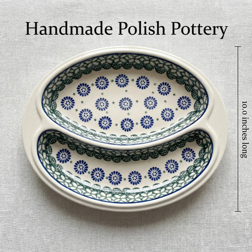 Maia Bratwurst Plate Polish Pottery