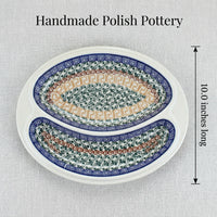 Athena Bratwurst Plate Polish Pottery