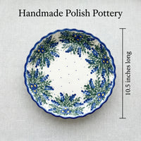 Polish Pottery Dimensions Hyacinth Pie Plate