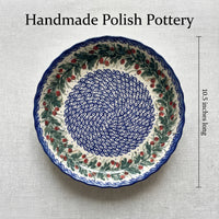 Berry Pie Plate Polish Pottery