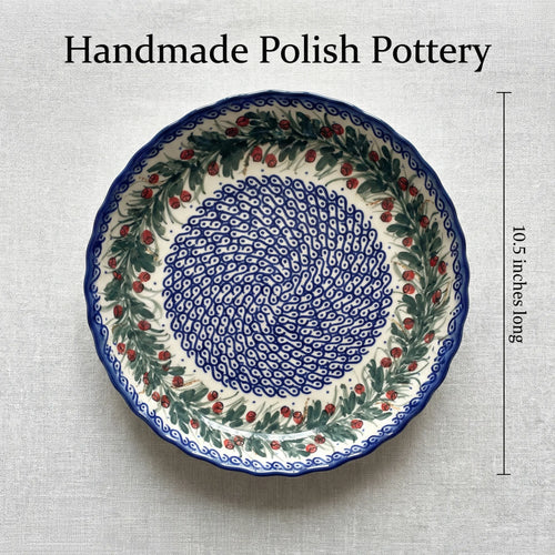 Berry Pie Plate Polish Pottery