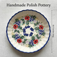 Polish Pottery Dimensions Summer Garden Pie Plate
