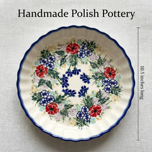Polish Pottery Dimensions Summer Garden Pie Plate