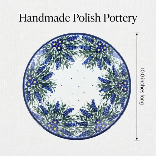 Hyacinth Dinner Plate Polish Pottery