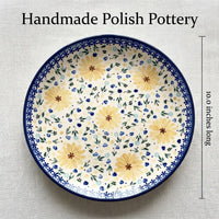Polish Pottery Dimensions Yellow Daisy Dinner Plate