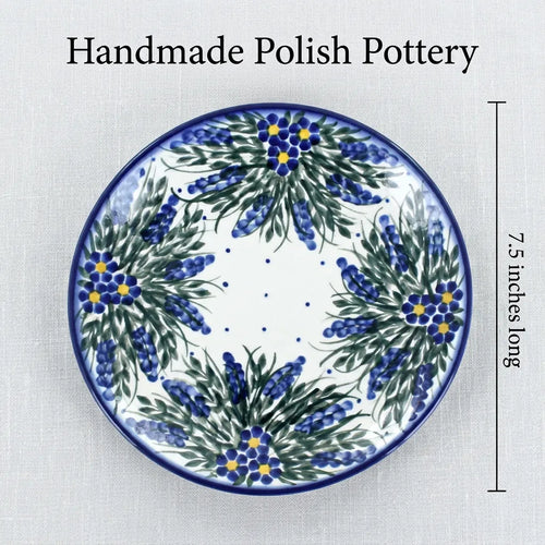 Polish Pottery Dimensions Hyacinth Dessert Plate