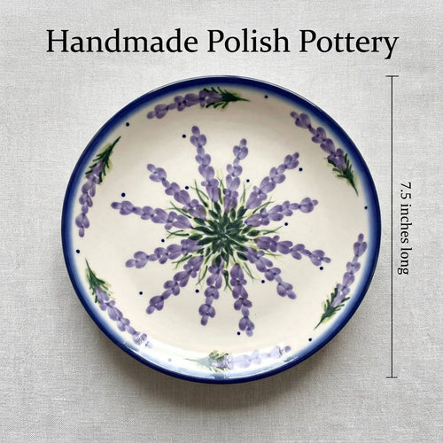 Polish Pottery Dimensions Lavender Fields Dessert Plate