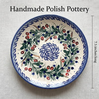 Polish Pottery Dimensions Berry Dessert Plate