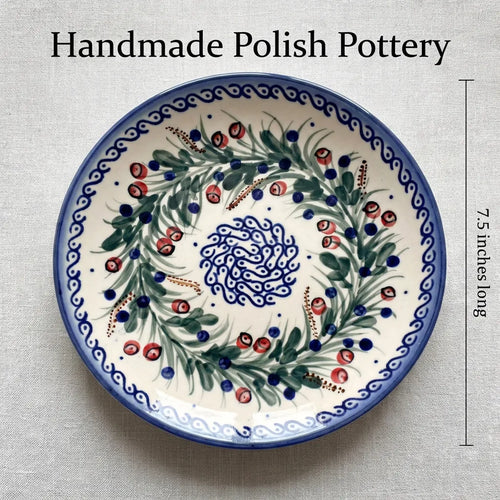 Polish Pottery Dimensions Berry Dessert Plate