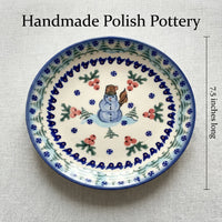 Polish Pottery Dimensions Frosty Duo Dessert Plate