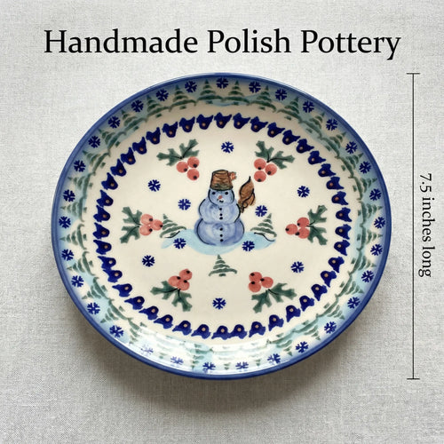 Polish Pottery Dimensions Frosty Duo Dessert Plate