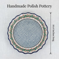 Noelle Pie Plate Polish Pottery