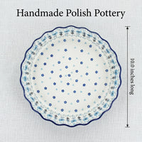 Celeste Pie Plate Polish Pottery