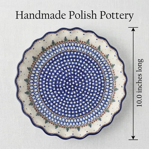 Polish Pottery Dimensions Rustic Pines Pie Plate