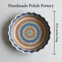 Athena Pie Plate Polish Pottery