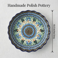 Lily of the Valley Pie Plate Polish Pottery