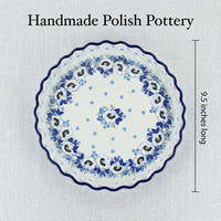 Polish Pottery Dimensions Georgia Blue Torte Plate