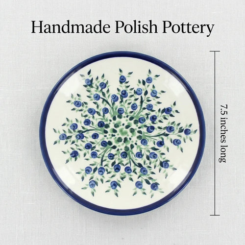 Polish Pottery Dimensions Porcelain Vine Dessert Plate