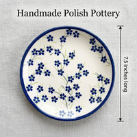 Polish Pottery Dimensions Willow Dessert Plate
